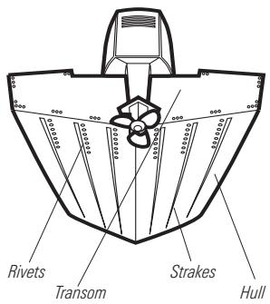 HUMMINBIRD 997C SI COMBO - Transom Transducer Installation - 1