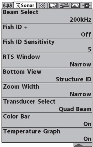 HUMMINBIRD 997C SI COMBO - The Menu System - 3