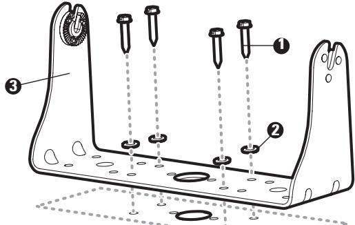HUMMINBIRD 997C SI COMBO - Gimbal Mounting the Control Head - 3