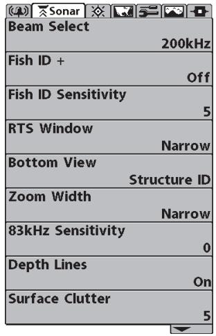 HUMMINBIRD 997C SI COMBO - The Menu System - 4