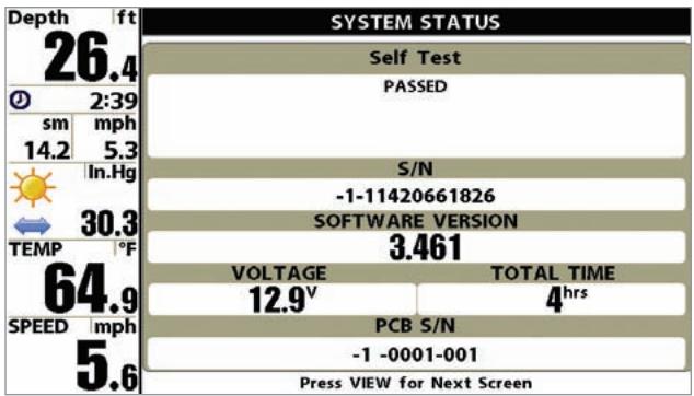 HUMMINBIRD 997C SI COMBO - Self Test - 1