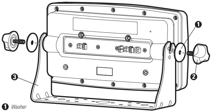 HUMMINBIRD 997C SI COMBO - Gimbal Mounting the Control Head - 1