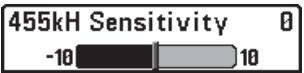 HUMMINBIRD 997C SI COMBO - To set the 83 kHz Sensitivity: - 1
