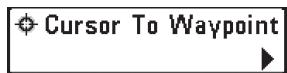 HUMMINBIRD 997C SI COMBO - The Waypoint Submenu contains the following menu choices: - 1