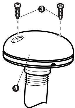 HUMMINBIRD 997C SI COMBO - Stem Mounting with an Existing 1" - 14 Thread Stem - 3