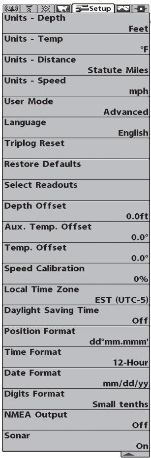 HUMMINBIRD 997C SI COMBO - To change the Alarm Tone setting: - 1