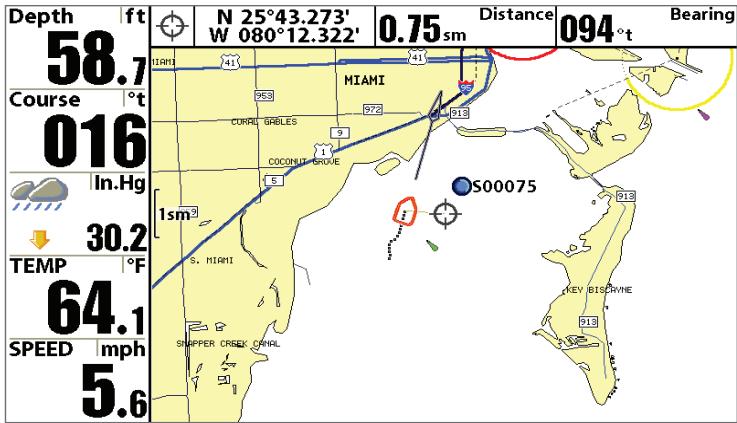 HUMMINBIRD 997C SI COMBO - Viewing Cartography - 1