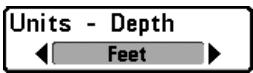 HUMMINBIRD SERIE 500 - Onglet configuration du menu principal - 1