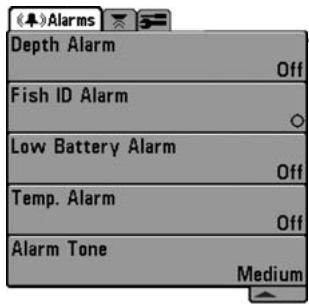 HUMMINBIRD SERIE 500 - Procédure de réglage du type d'eau : - 1