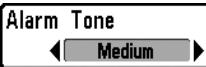 HUMMINBIRD 717 - To change the Temp Alarm setting: - 1