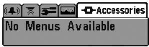 HUMMINBIRD 717 - Accessories Menu Tab - 1
