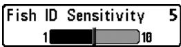 HUMMINBIRD 717 - To turn Fish ID+ on or off: - 1