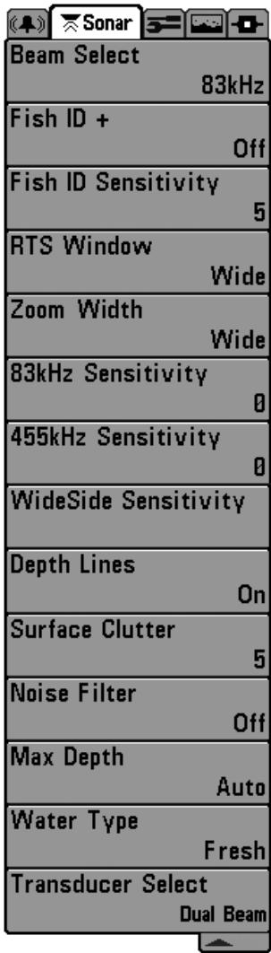 HUMMINBIRD 717 - To adjust the Bottom Range: - 1