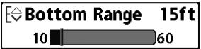 HUMMINBIRD 717 - To turn on Bottom Lock: - 1
