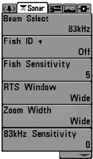 HUMMINBIRD 717 - The Menu System - 4