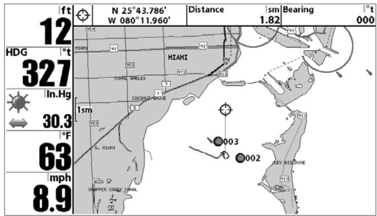 HUMMINBIRD 931C DF - VIEWING CARTOGRAPHY - 1