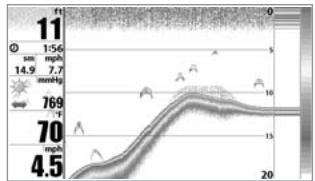 HUMMINBIRD 931C DF - SENSITIVITY - 1