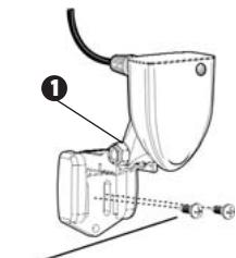 HUMMINBIRD 931C DF - To mount the transducer pivot assembly to the bracket (Single frequency units): - 1