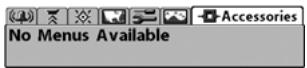 HUMMINBIRD 931C DF - ACCESSORIES MENU TAB - 1