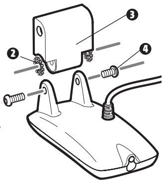 HUMMINBIRD 931C DF - To attach the pivot to the transducer (Dual frequency unit): - 2