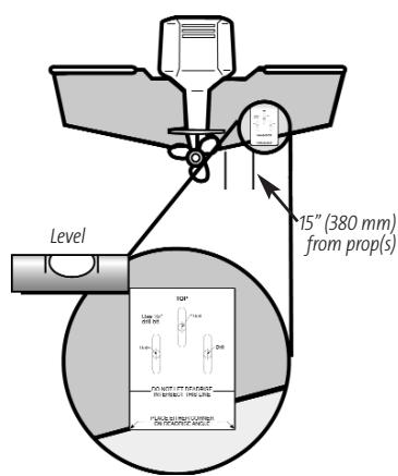 HUMMINBIRD 931C DF - To mount the transducer bracket to the boat (Dual frequency unit): - 1