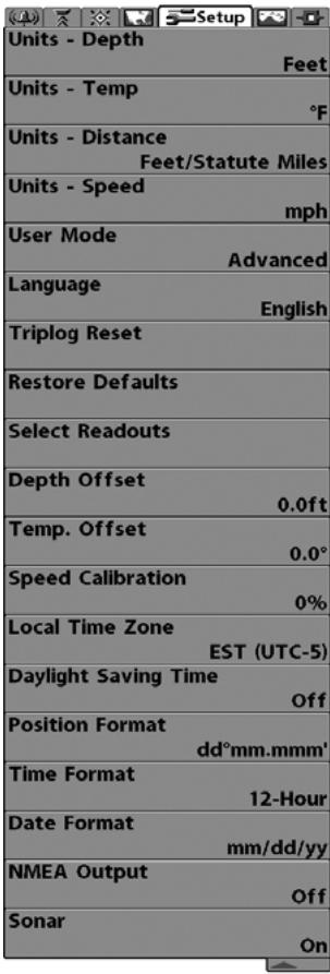 HUMMINBIRD 931C DF - To change the Alarm Tone setting: - 1