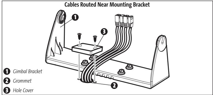 HUMMINBIRD 931C DF - GIMBAL MOUNTING THE CONTROL HEAD - 5