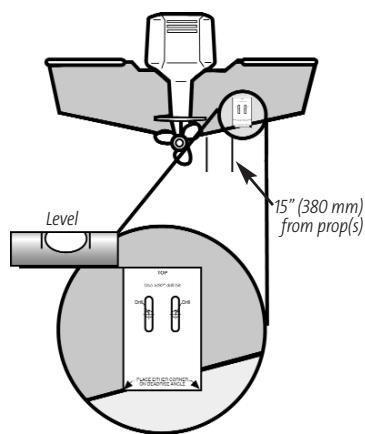HUMMINBIRD 931C DF - To mount the transducer bracket to the boat (Single frequency unit): - 1