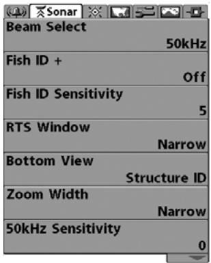 HUMMINBIRD 931C DF - THE MENU SYSTEM - 4