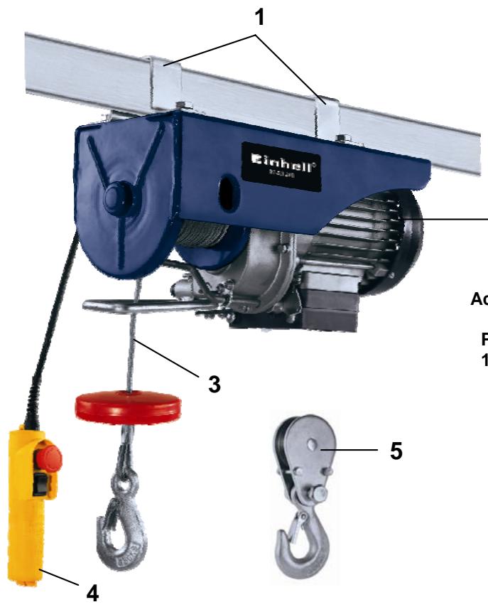 EINHELL BT-EH 300 - Caracteristiques : - 1