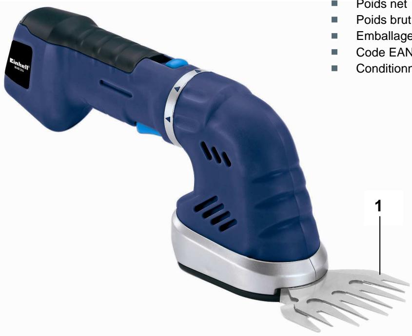 EINHELL BG-CG 7.2 LI - Caracteristiques - 1