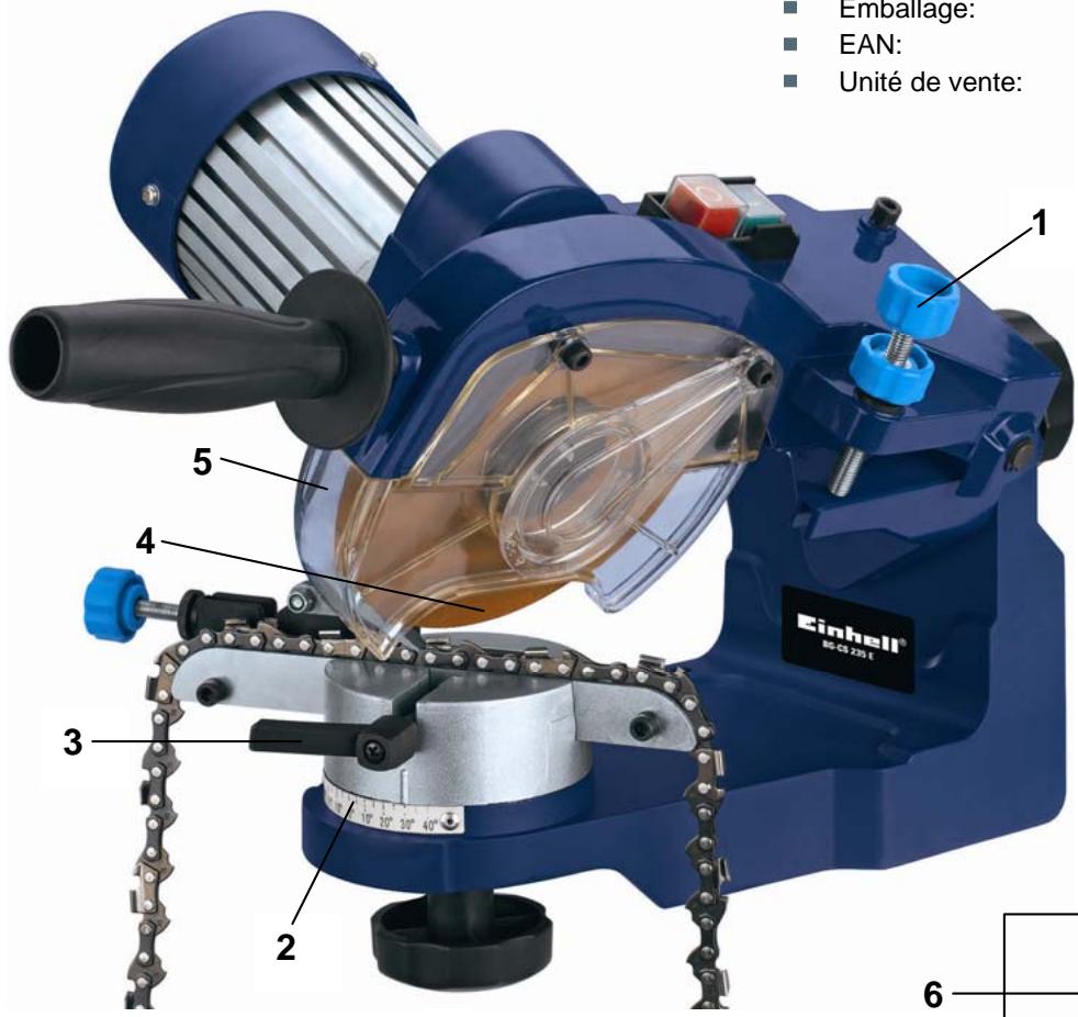 EINHELL BG-CS 235 E - Données techniques - 1