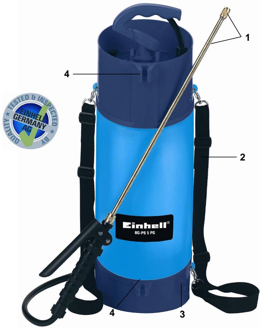 EINHELL BG-PS 5 PG - Données techniques : - 1