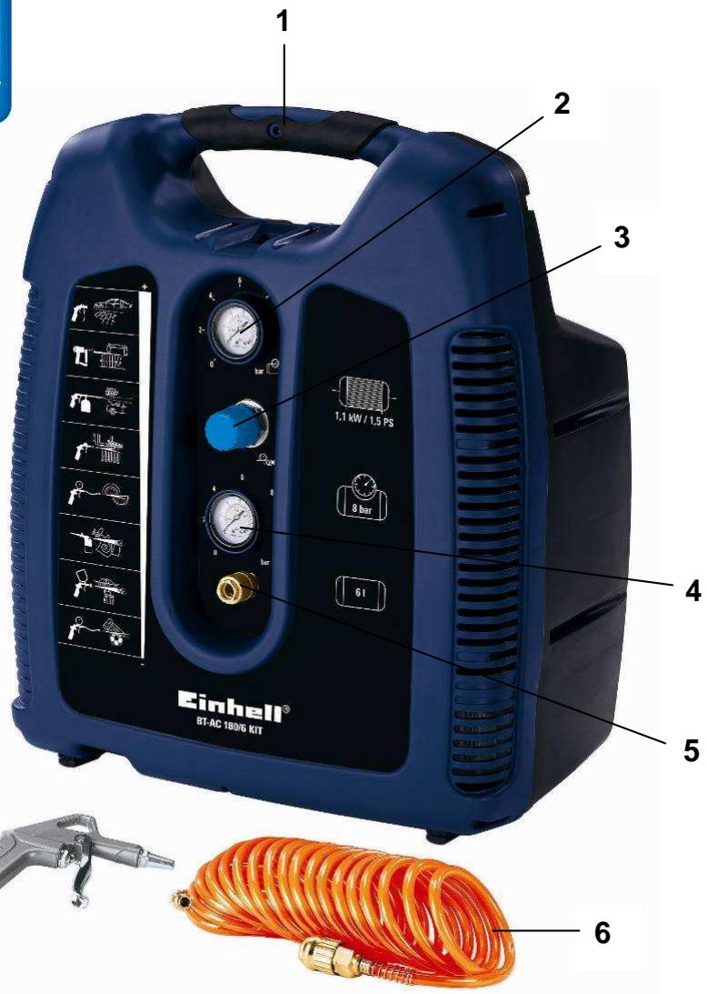 EINHELL BT-AC 180-6 KIT - Technical Data - 1