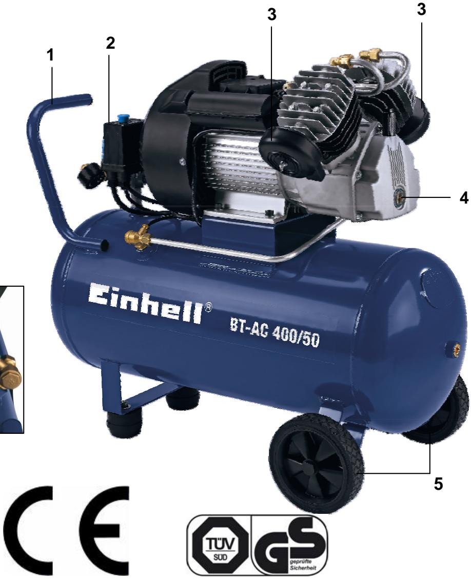 EINHELL BT-AC 400-50 - Données techniques : - 3