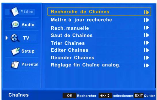 CONTINENTAL EDISON CE102FHD40G - MENU TV - 2