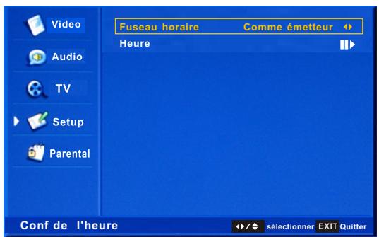 CONTINENTAL EDISON CE102FHD40G - MENU de réglage - 1