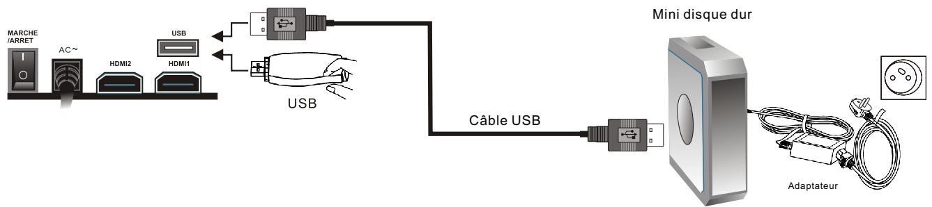 CONTINENTAL EDISON CE102FHD40G - Fonction USB multimedia - 1