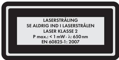 PARKSIDE KH 3026 CIRCULAR SAW - ADVARSEL! Beskyt Dem mod laserstråling: - 2