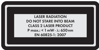 PARKSIDE KH 3026 CIRCULAR SAW - WARNING! Protecting yourself from laser radiation: - 2