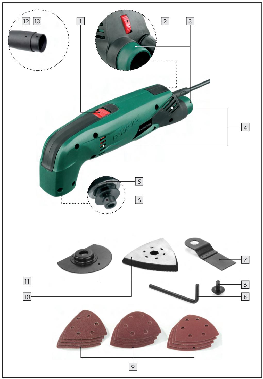 PARKSIDE KH 3027 MULTI-FUNCTION TOOL - GB IE CY - 1