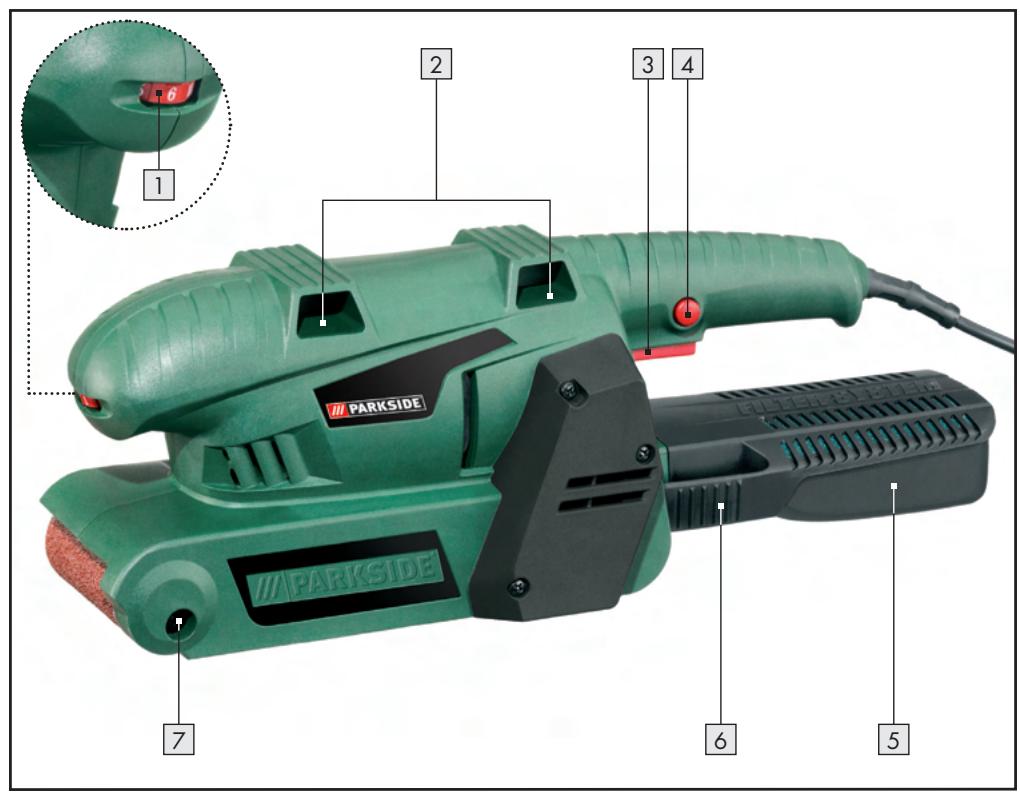 PARKSIDE KH 3032 BELT SANDER 600 WATT - DE AT CH - 1