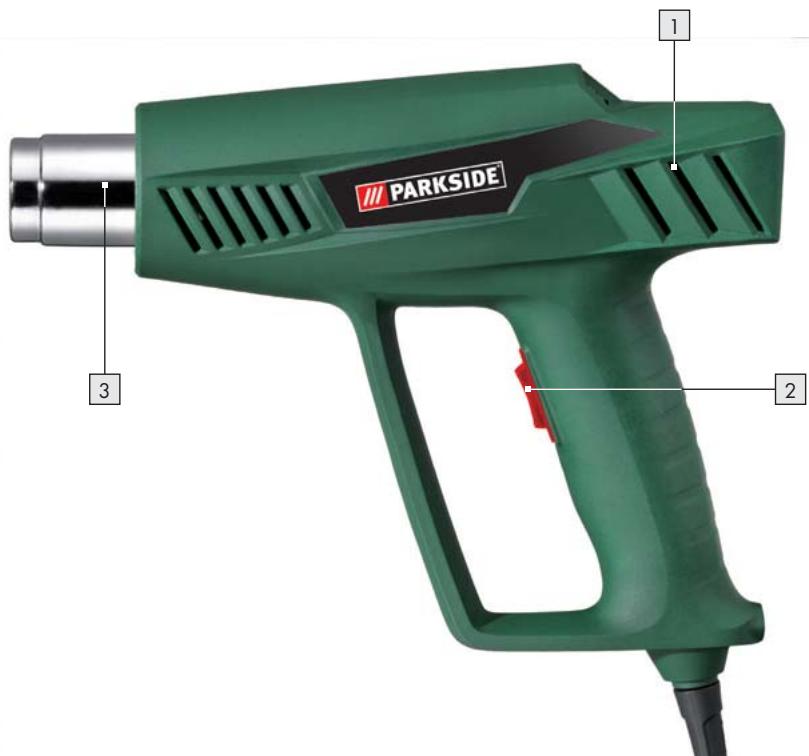 PARKSIDE KH 3043 HEAT GUN - TIIZTOAI OEPMOY AEPA - 1