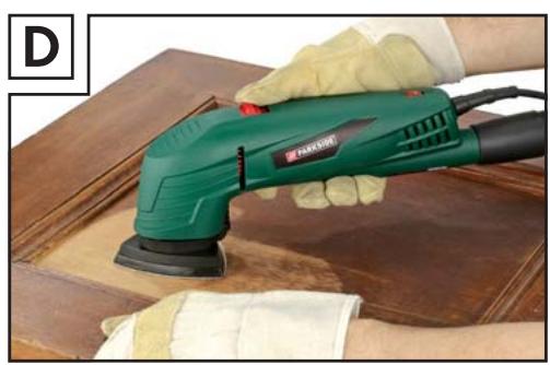 PARKSIDE KH 3051 DELTA SANDER - DELTAHIOMAKONE - 5