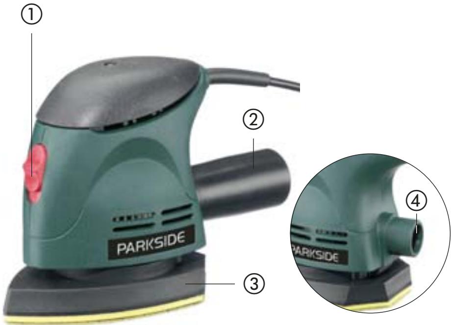 PARKSIDE KH 3135 PALM DETAIL SANDER - 1