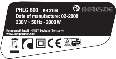 PARKSIDE KH 3166 HOT AIR GUN - Anevpyonoinoepmuikic npoostiaoc: - 1