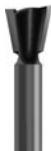 PARKSIDE KH 3169 ROUTER - V-slot cutter bit: - 1