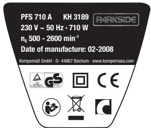 PARKSIDE KH 3189 SABRE SAW - A VARNING! Angiven vibrationsniva i dessa - 1