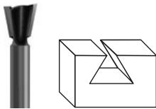 PARKSIDE PEC 200 - Fraises à rainer en v : - 1