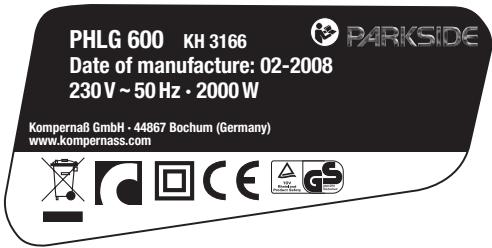 PARKSIDE PHLG 600 - Thermoschutzabschaltung: - 1